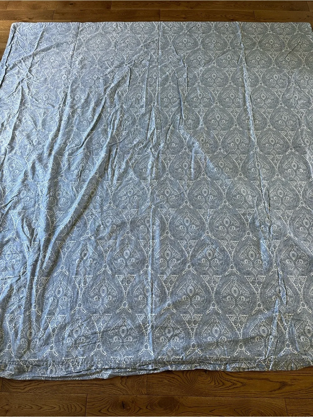 RESTORATION HARDWARE Italian Cypress Paisley Duvet Cover 100% Cotton Queen Italy